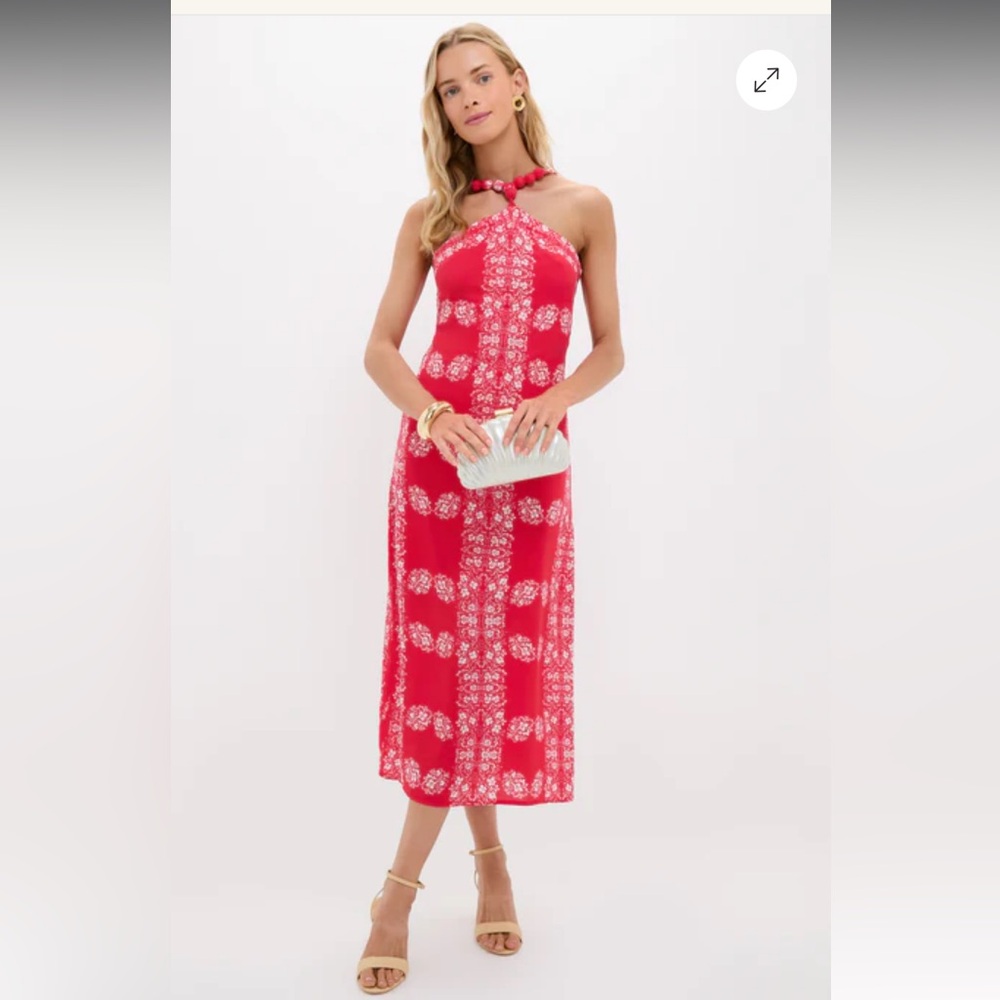 NWT HYACINTH HOUSE Tuckernuck
Red Floral Wauwinet Maxi Dress